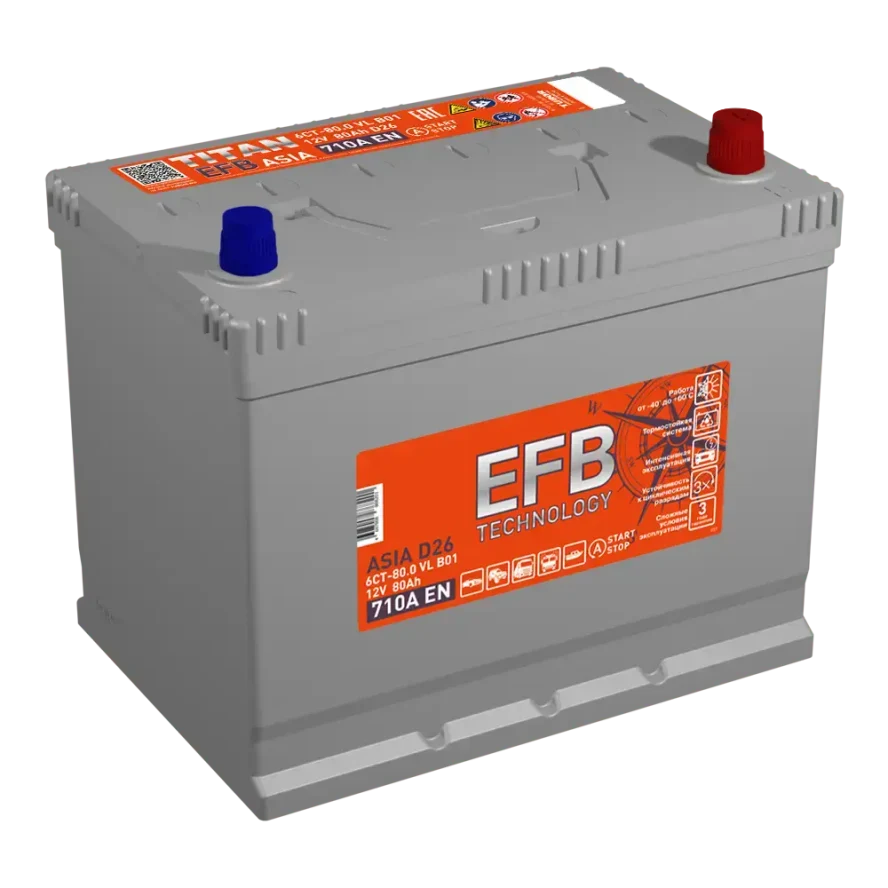 TITAN ASIA EFB 6СТ-80.0 VL B01
