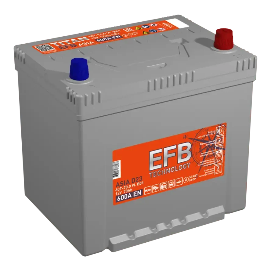 TITAN ASIA EFB 6СТ-70.0 VL B01