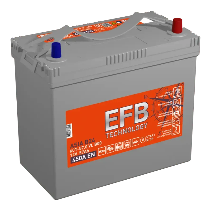 TITAN ASIA EFB 6СТ-57.0 VL B00