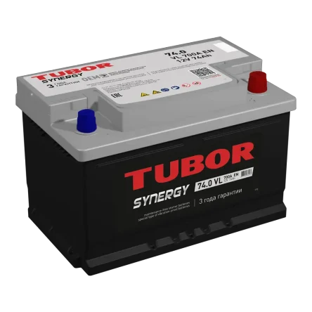TUBOR SYNERGY 6СТ-74.0 VL (низкая)